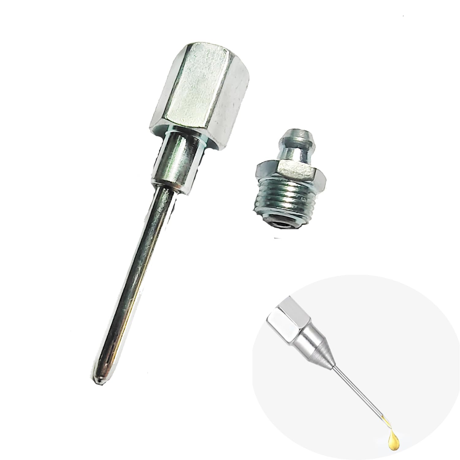 Grease Needle Nozzle with 1/8 Inch NPT Threads, Needle Nose Grease